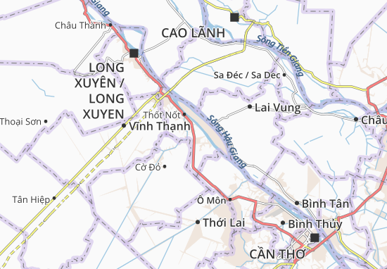 Karte Stadtplan Trung Kiên