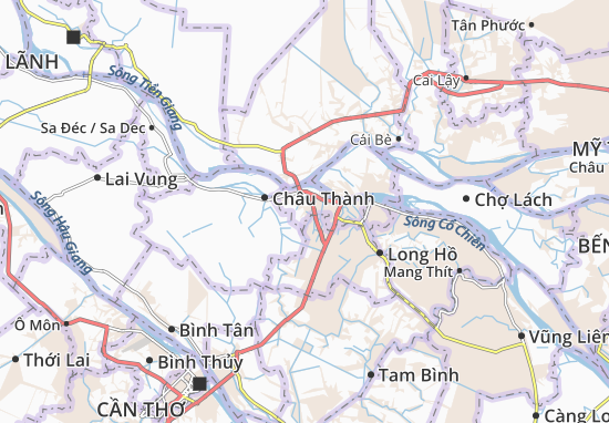 Karte Stadtplan Tân Ngãi