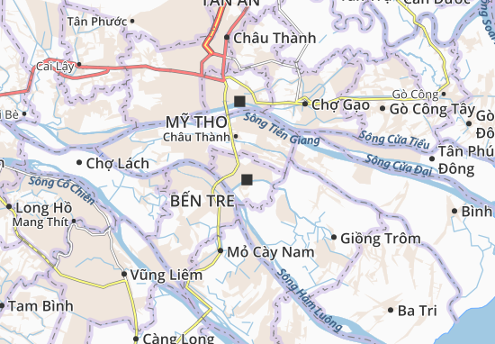Karte Stadtplan Phú Khương