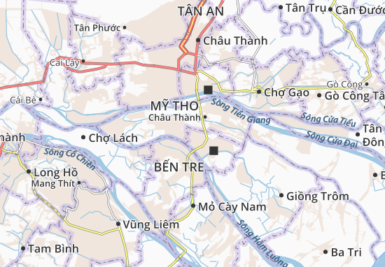 Kaart Plattegrond Sơn Đông