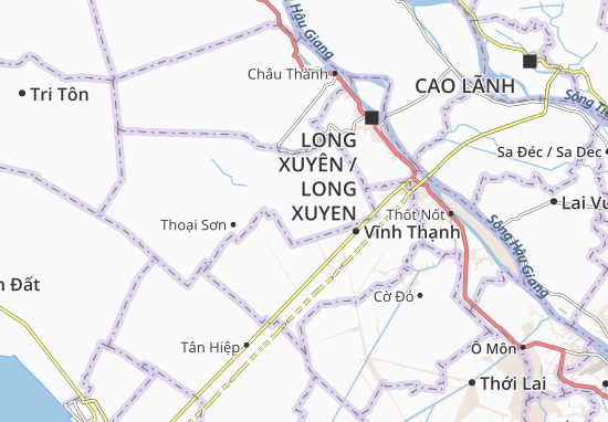 Karte Stadtplan Vĩnh Khánh