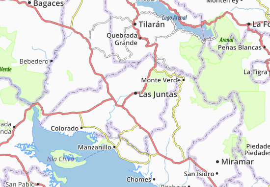 Las Juntas Map