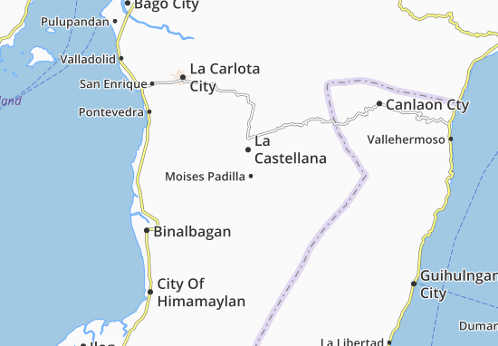 Kaart Plattegrond Moises Padilla