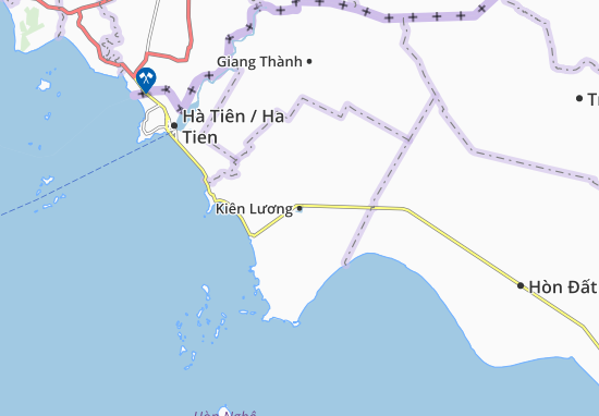 Karte Stadtplan Kiên Lương