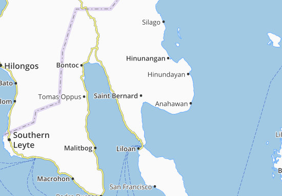 Kaart Plattegrond Saint Bernard