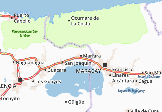 Karte Stadtplan Mariara