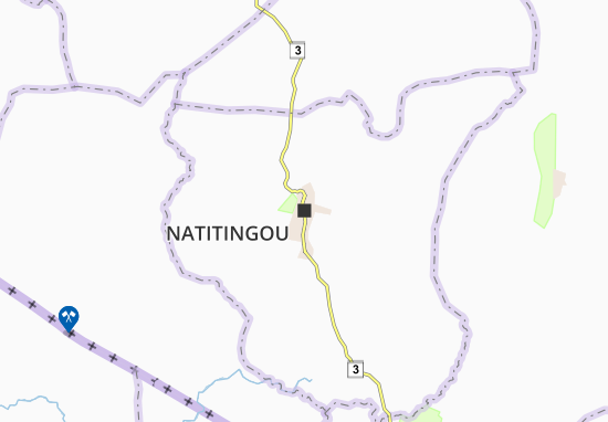 Karte Stadtplan Natitingou