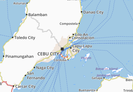 Karte Stadtplan Mandaue City