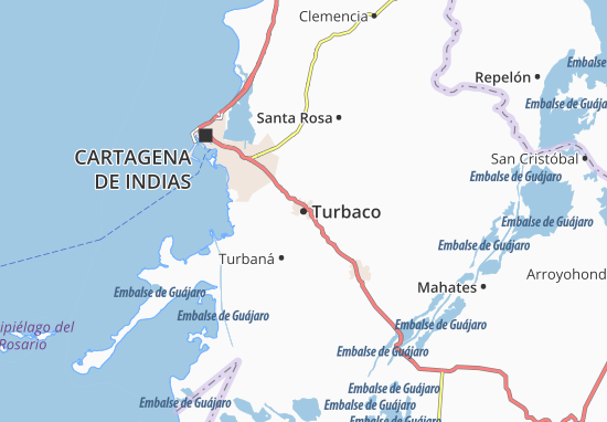 Turbaco Map