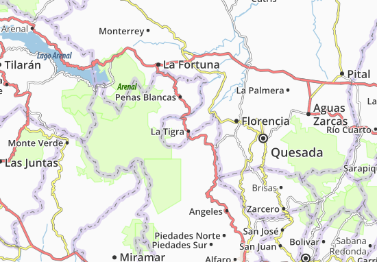 La Tigra Map