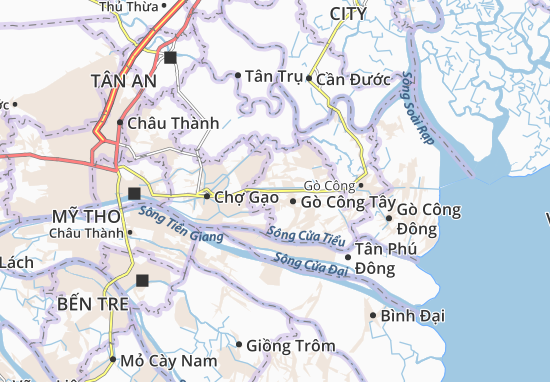 Karte Stadtplan Bình Nhì