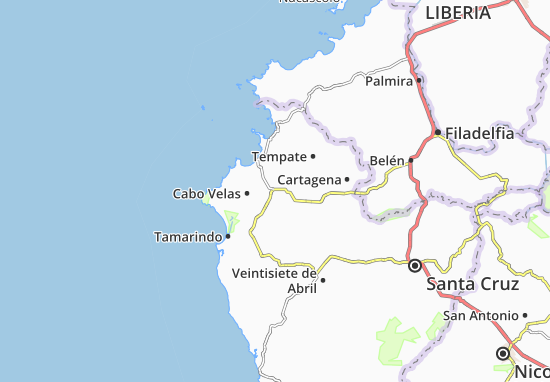 Kaart Plattegrond Huacas