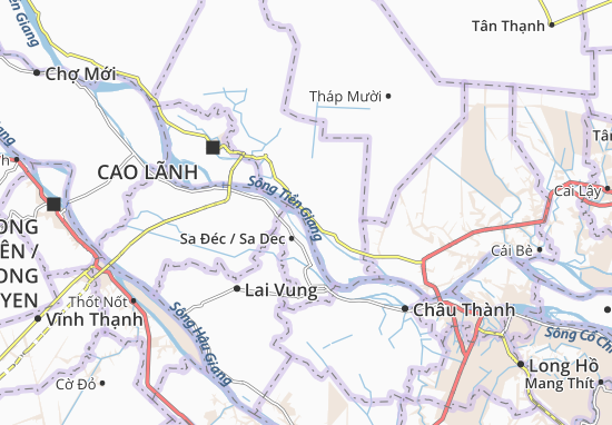 Karte Stadtplan Bình Hàng Trung