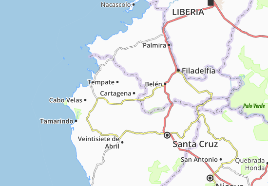Kaart Plattegrond Cartagena