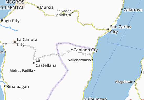 Mapa Canlaon Cty