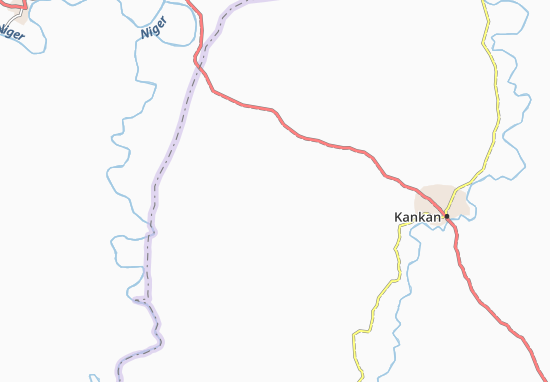 Karte Stadtplan Kanimoussaya