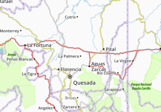 Karte Stadtplan La Palmera