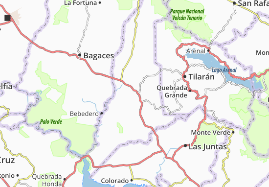 Karte Stadtplan Cañas