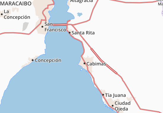 Kaart Plattegrond Cabimas