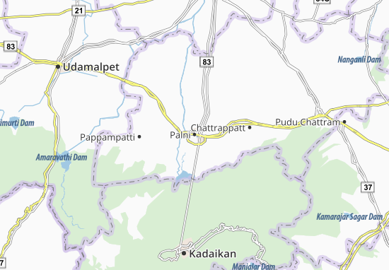 Karte Stadtplan Palni