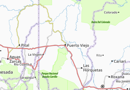 Mapa Puerto Viejo