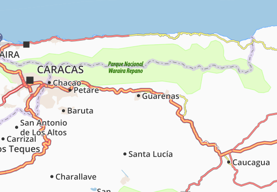 Karte Stadtplan Guarenas