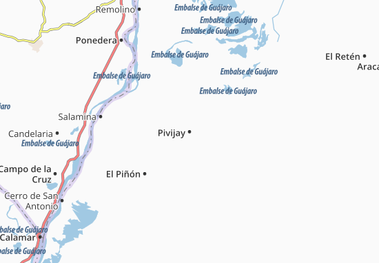 Karte Stadtplan Pivijay
