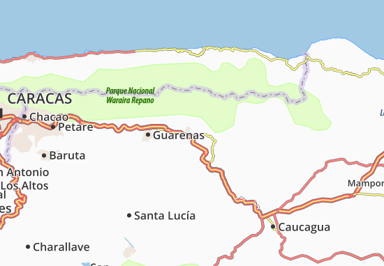 Karte Stadtplan Guatire