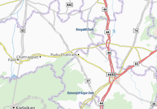 Karte Stadtplan Pudu Chattram