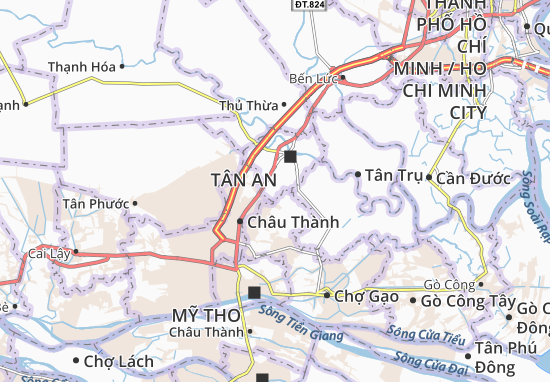 Kaart Plattegrond Tân Khánh