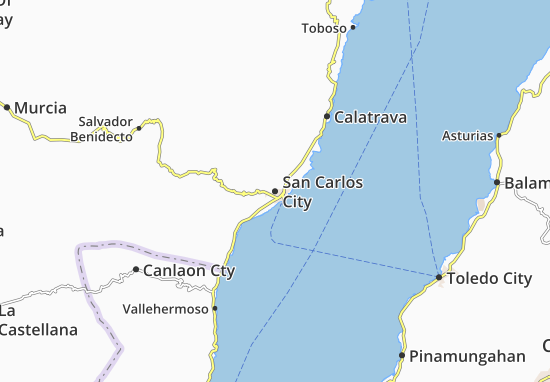 Karte Stadtplan San Carlos City
