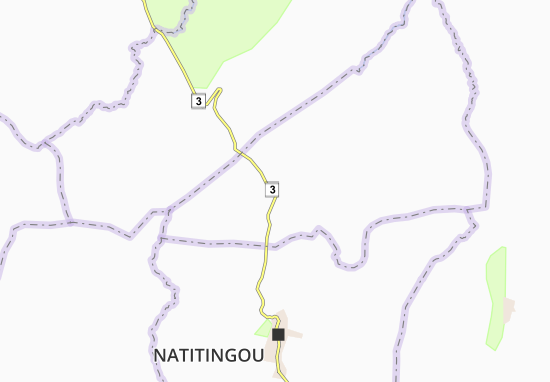 Mapa Toukountouna