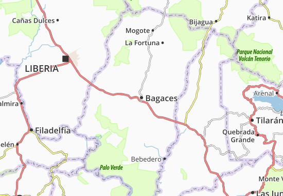Mapa Bagaces