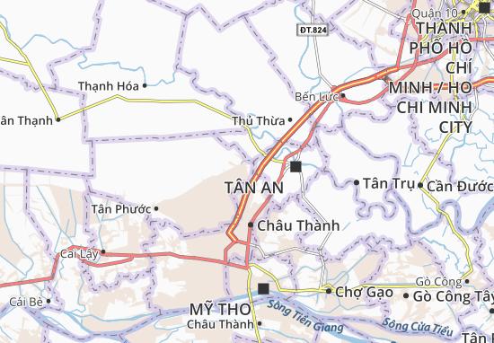 Karte Stadtplan Tân Hòa Thành