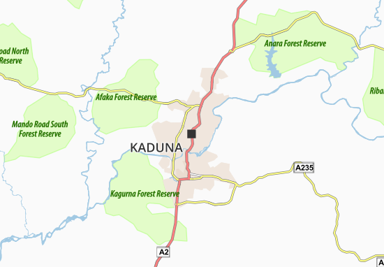 Kaart Plattegrond Kaduna
