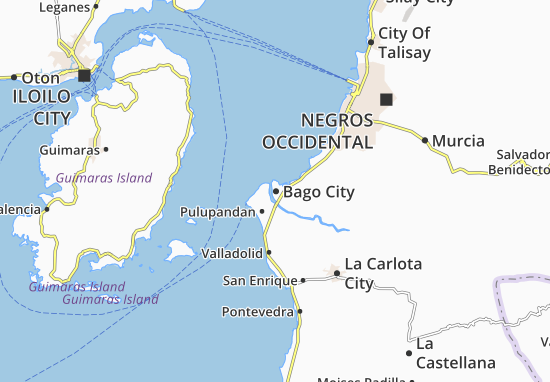 Karte Stadtplan Bago City