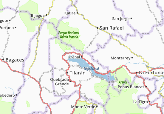 Mapa Arenal