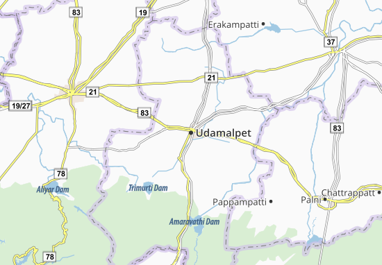 Udamalpet Map