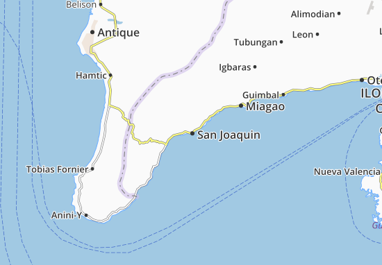 Karte Stadtplan San Joaquin