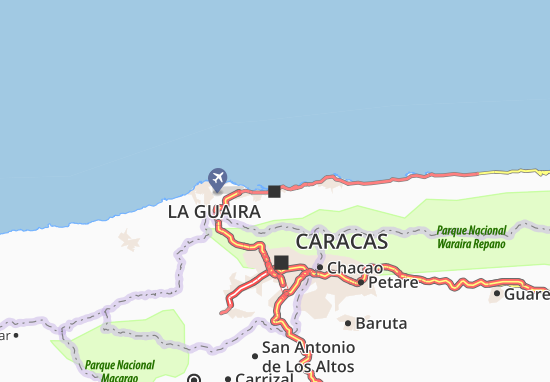 Karte Stadtplan La Guaira