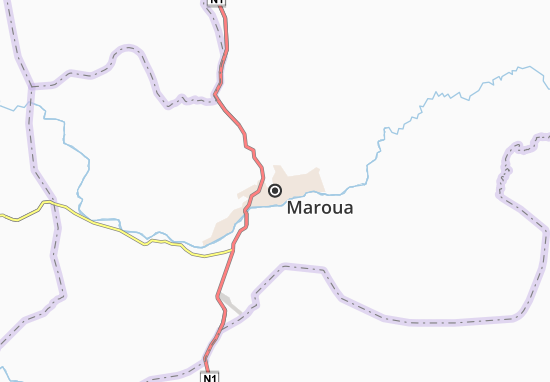 Karte Stadtplan Maroua