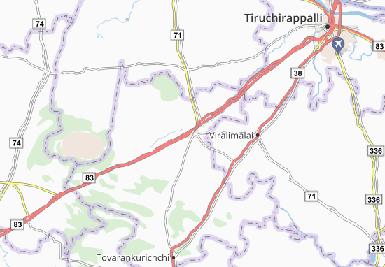 Manapparai Map