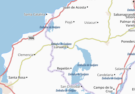 Mapa Luruaco