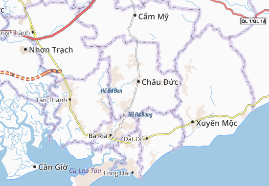 Kaart Plattegrond Bình Ba