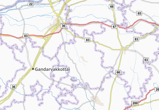 Karte Stadtplan Orattanadu