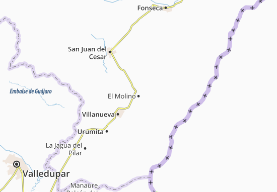 Karte Stadtplan El Molino