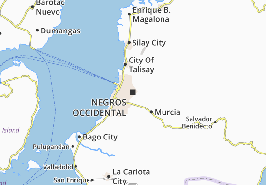 Karte Stadtplan Negros Occidental