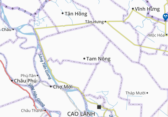 Kaart Plattegrond Tam Nông