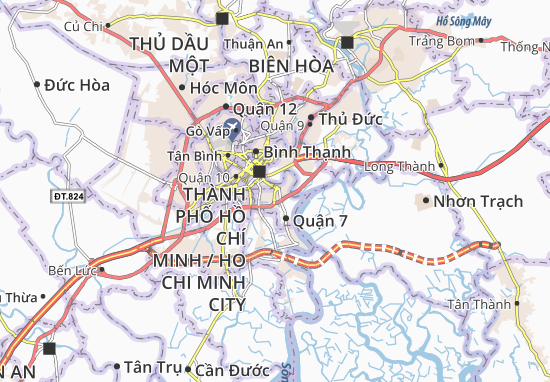 Karte Stadtplan Tân Thuận Tây