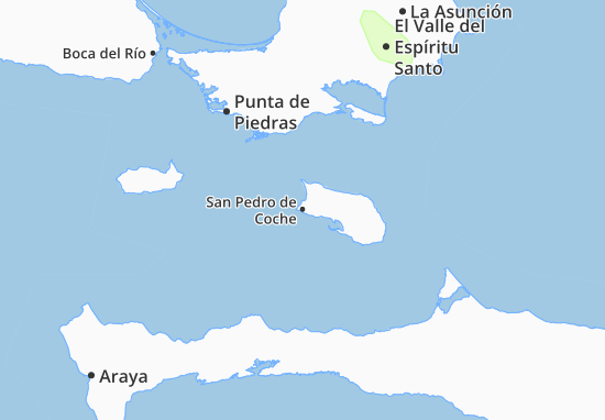 Kaart Plattegrond San Pedro de Coche